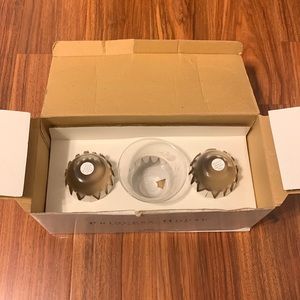 Princess House 3 crystal votive holders